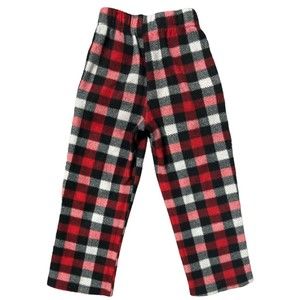 Cambridge Classics Plush PJ Pants Boys Size 6/7 Check Pajama Bottoms Red Plaid